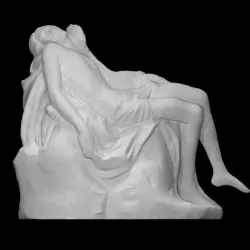 Figure of Christ from Michelangelo's Pieta
