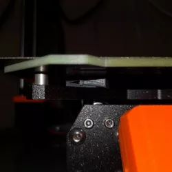 Fine adjustment for the heated bed of a Prusa i3 MK3