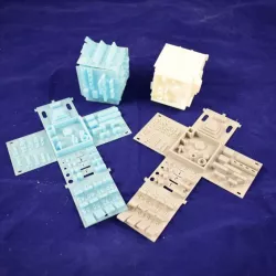 Folding Box Printer Calibration Cube