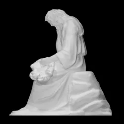 Grieving lady