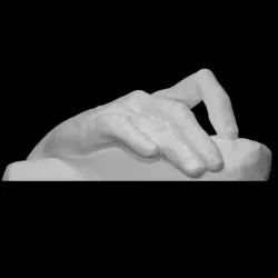Hand holding baton