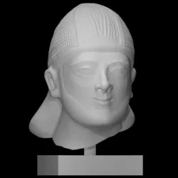Head of male votary