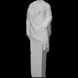 Hermaic stele with himation