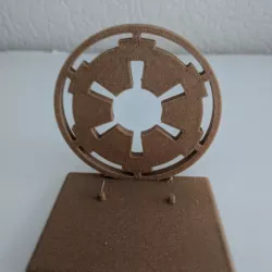 Imperial logo star wars display stand for black series