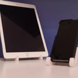 iPad and iPhone stand (wireframe style)