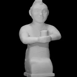 Kneeling figure