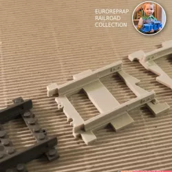 LEGO to "Euroreprap Railroad System" track adapter