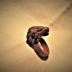 Lion head ring
