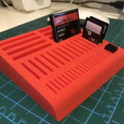 MiroSD, SD, CF card holder