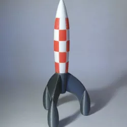 Multimaterial Tintin's Rocket