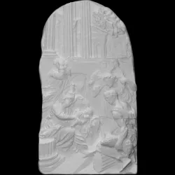 Nativity and adoration of shepherds