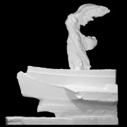 Nike of Samothrace with the prow pedestal