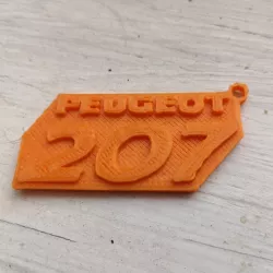 Peugeot 207 Keyring