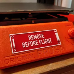 Prusa i3 Mk3 LCD Cover - REMOVE BEFORE FLIGHT