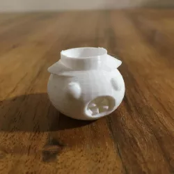 Pumpkin candle holder