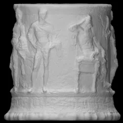 Puteal with relief