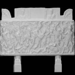 Sarcophagus with Amazons and Achilles with Penthesilea
