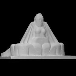 Sculpture of awoman (the goddess Nike (Victoria))