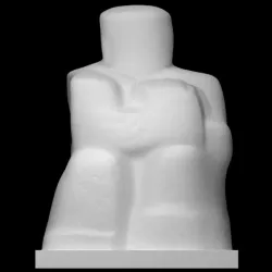 Seated figure