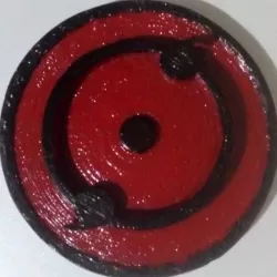 Second Stage of the sharingan for Keychain or Pendant