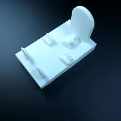 SKELETON DIGING UP OUT OF THE GRAVE