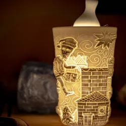 Skull Santa Mug & Lantern 2-Kit