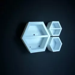 small honeycomb shelves