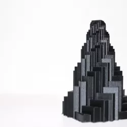 Spiral Pyramid - Geometric structure generated by math rules