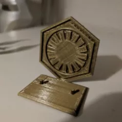 star wars First Order logo display stand for black series or vintage