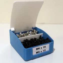 Storage Box with Hinged Lid