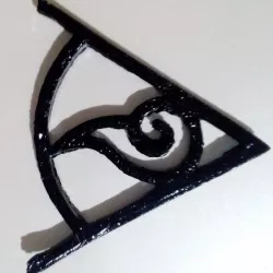 The Hyuuga clan symbol for Keychain or Pendant