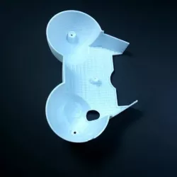 The lower part of the motorcycle dashboard housing