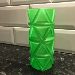 triangles on a curve vase