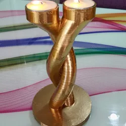 Twisted candle