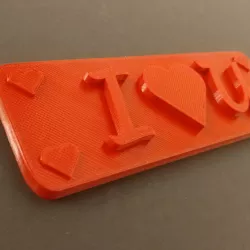 Valentine "IloveU" tag