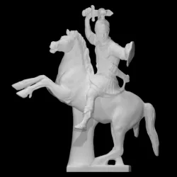 Warrior on horseback