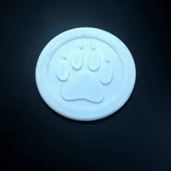 Wolf Paw Print Medallion