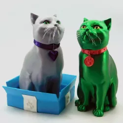 $10.00Schrodinky: British Shorthair Cat In A Box - 3D printable multipart model - single material package