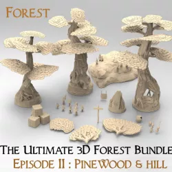 $10.00The ultimate 3d forest bundle ep2 : Pinewood & Hill