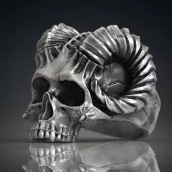 $12.50Ring Skull Horned Demon STL