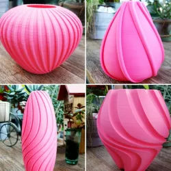 $2.004 flower vases " waves serie"