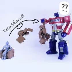 $3.99TRANSFORMABLE SOFA ROBOT 3.75 INCH - NO SUPPORT