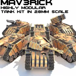 $34.99MAV3RICK - Modular Sci-Fi Tank Kit in 28mm Scale