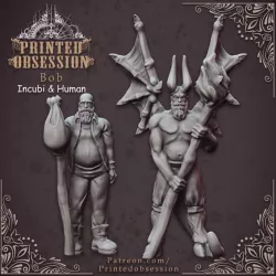 $4.00Incubi & human 'Bob' - lesser demon - Hell Hath No Fury - 32mm scale