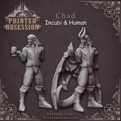 $4.00Incubi & human 'Chad' - lesser demon - Hell Hath No Fury - 32mm scale