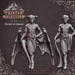 $4.00Incubi & human 'silk' - lesser demon - Hell Hath No Fury - 32mm scale