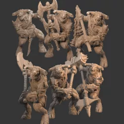$4.00Minotaur With Different Weapons