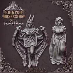 $4.00Succubi & human 'Diva' - lesser demon - Hell Hath No Fury - 32mm scale