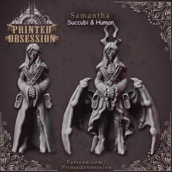 $4.00Succubi & human 'Samantha' - lesser demon - Hell Hath No Fury - 32mm scale
