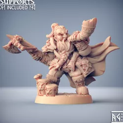 $5.00Flokir the Skald - Modular Dwarven Skald
